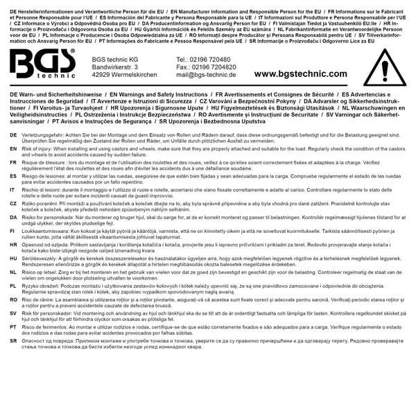 BGS technic Castor with Brake