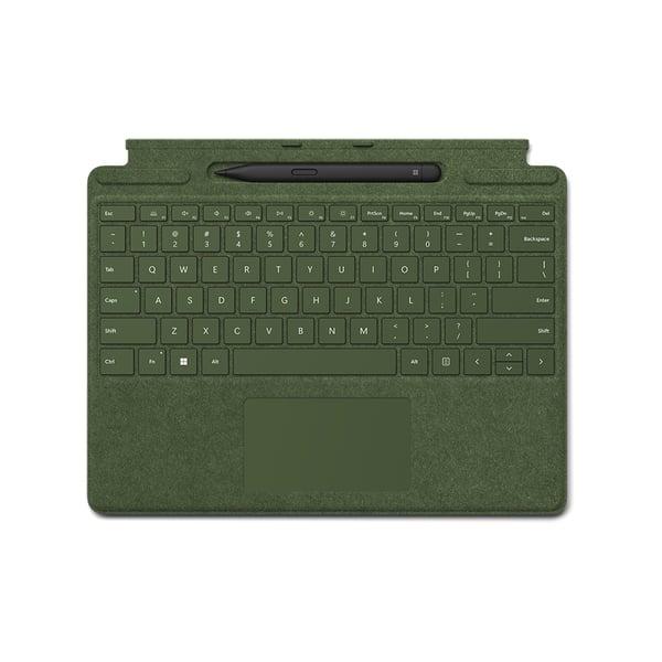 Microsoft 8X6-00124 tangentbord för mobila enheter Microsoft Cover port Grön