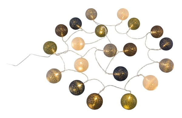 Miniatyrbillede 2 af 7: Outwell Alpha Cotton Light Chain kædelys 2,85 m 20 Lampe( r) LED