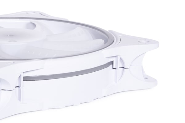 Miniatyrbild 6 av 7: Alphacool Rise Aurora Datorväska Fan 12 cm Vit 1 styck