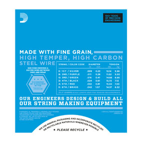 D'Addario ESXL120 musiikkisoittimen kieli Sähkö 6 kpl Terästä Kitara