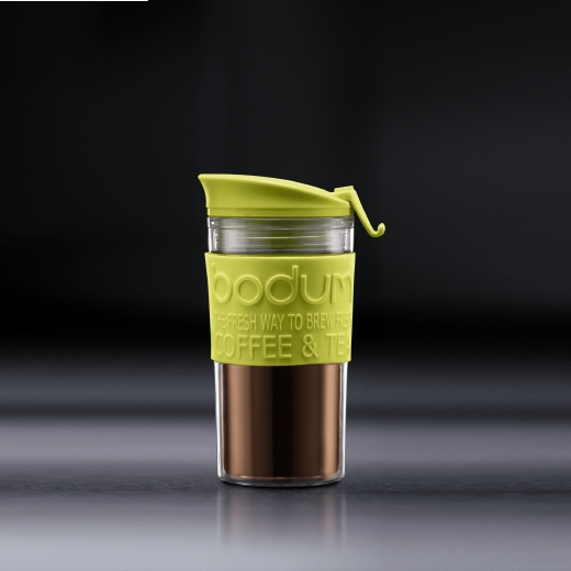 Miniatyrbild 2 av 5: Bodum Travel Press 0,35 l Svart, Transparent