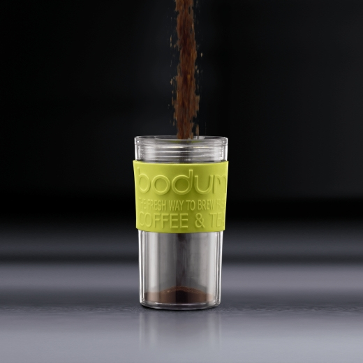 Miniatyrbild 4 av 5: Bodum Travel Press 0,35 l Svart, Transparent
