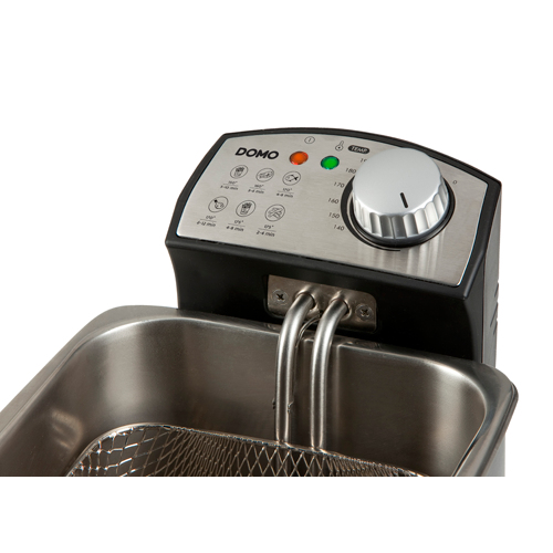 Domo DO458FR frituregryde Enkelt 4 L 3000 W Sort, Rustfrit stål