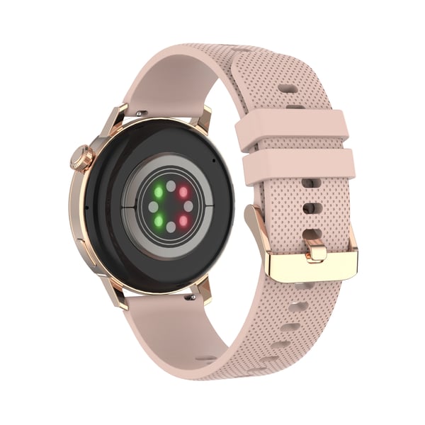 DCU Advance Tecnologic 34157086 Smartwatch og sportsur 3,35 cm (1.32") AMOLED 42 mm Analog 466 x 466 pixel Berøringsskærm Guld Renoveret