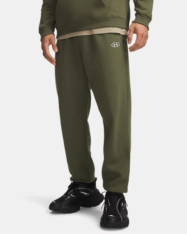 Under Armour Rival Fleece Hankoppling Grön Polyester, Bomull