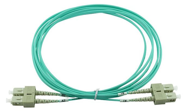 Miniatyrbild 1 av 5: BlueOptics Duplex LWL Patchkabel SC-SC OM3 2 Meter InfiniBand och fiberoptisk kabel 2 m Cyan