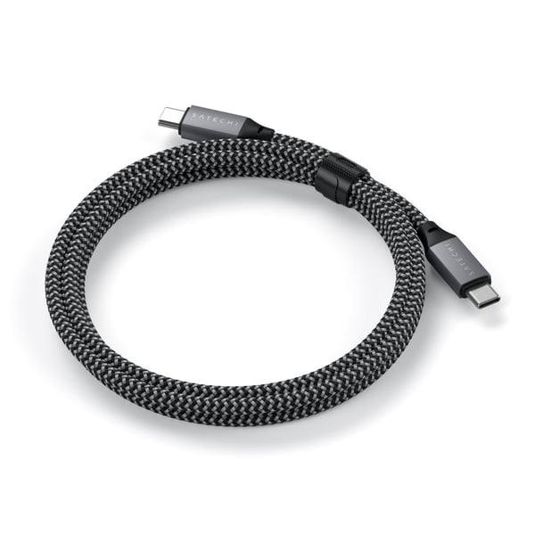 Pikkukuva 3 / 5: Satechi ST-TCC2MM USB-kaapeli 2 m USB C 0,48 Gbit/s 100 W Musta, Harmaa