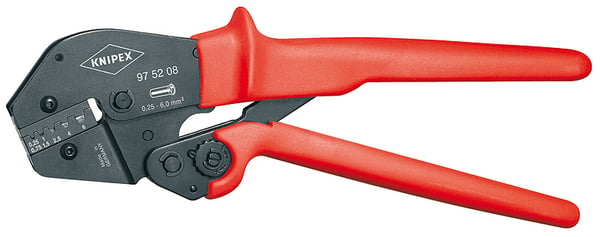 Knipex 97 52 08 kabelklipper Krympeværktøj Sort, Rød