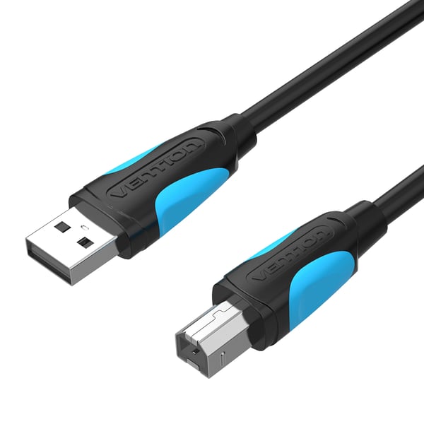 Miniatyrbillede 1 af 2: Vention VAS-A16-B200 USB-kabel USB 2.0 2 m USB A USB B 0,48 Gbit/sek. Sort, Hvid