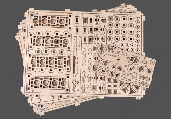 WOODEN.CITY V8 Engine 3D-palapeli 200 kpl