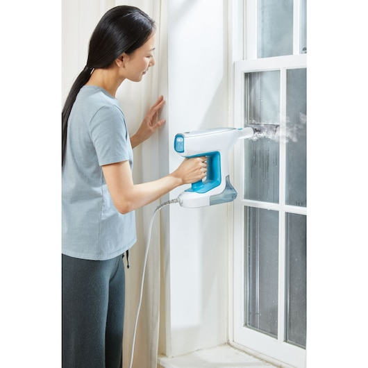 Black & Decker BHSM15FX08-QS damprenser Bærbar damprenser 0,5 L 1500 W Hvid