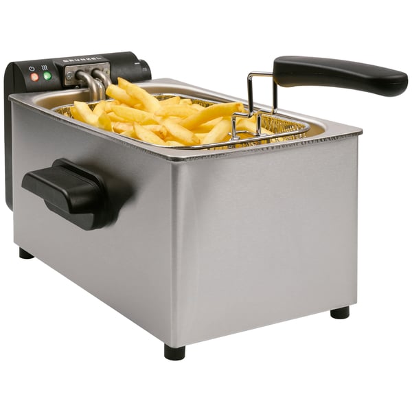 Miniatyrbillede 2 af 2: Grunkel FRYPRO-3SS frituregryde Enkelt 3 L Enkeltstående 2000 W Rustfrit stål