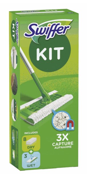Swiffer 8001841276113 mopptillbehör Engångsmopp, duk Vit