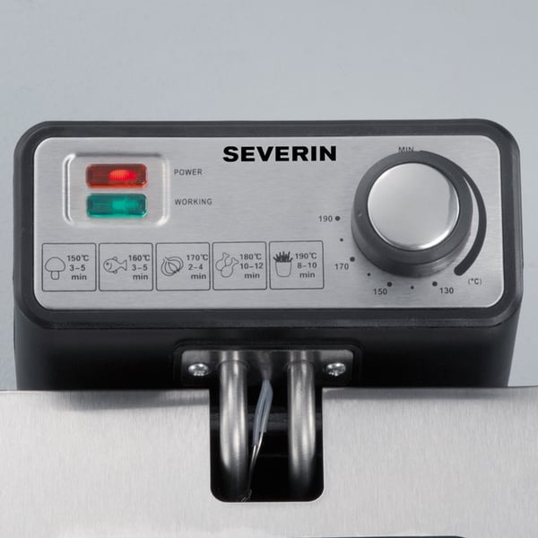 Severin FR 2431 frituregryde Enkelt 3 L Enkeltstående 2000 W Rustfrit stål