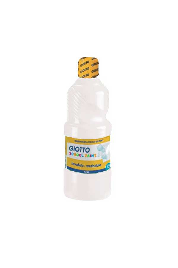 Giotto Témpera Escolar 500 ml Flaska Vit