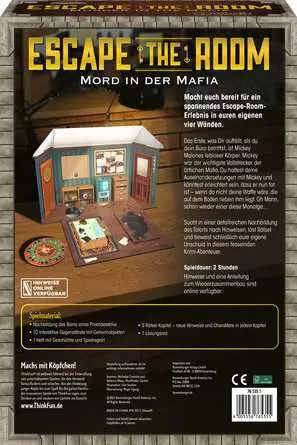 Miniatyrbillede 2 af 2: ThinkFun Escape the Room 120 min. Brætspil Detektiv