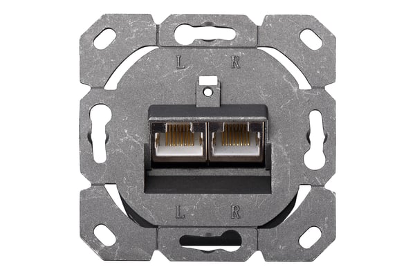 Digitus DN-9008-1 stikkontakt 2 x RJ-45 Hvid