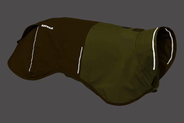 Miniatyrbillede 6 af 7: Ruffwear 05303 L Gul Nylon Hund Regnjakke