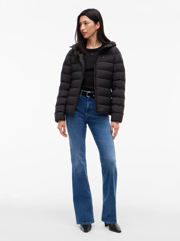 Miniatyrbillede 2 af 6: Tommy Hilfiger Slim Down Hooded Zip-Thru Jacket