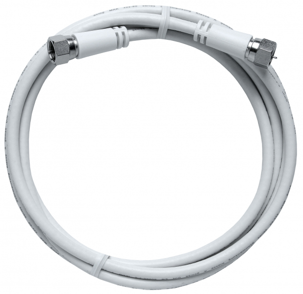 Axing MAK15080 koaxial kabel 1,5 m F-type Hvid