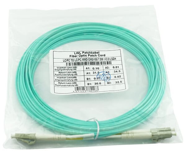 Miniatyrbillede 2 af 5: BlueOptics SRCABLE3M InfiniBand og fiberoptisk kabel 3 m LC Turkisfarve