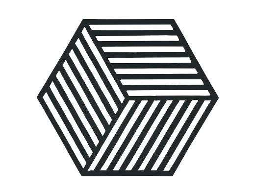 Zone Denmark Hexagon grytunderlägg i metall Silikon Zone Denmark Hexagon grytunderlägg i metall Silikon