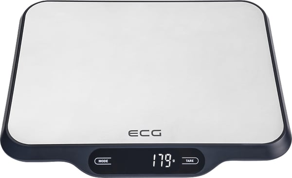 ECG KV 215 S køkken- og diætvægt Sort, Rustfrit stål Bordplade Rektandel Elektronisk køkkenvægt