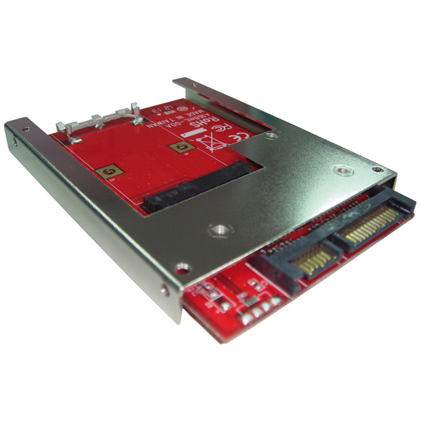ROLINE Adapter, mSATA SSD to 2.5 SATA 22pin nätverkskort/adapters