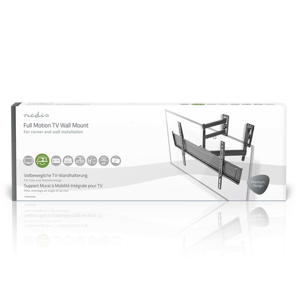 Nedis TVWM5350BK monitorin kiinnike ja jalusta 177,8 cm (70") Seinä Musta