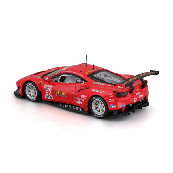 Pikkukuva 13 / 14: BBURAGO Ferrari Racing – 488 GTE 2017 Urheiluauton pienoismalli Esikoottu 1:43