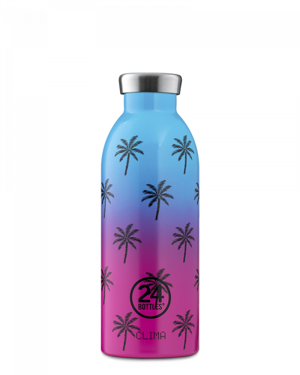 24Bottles Clima Bottle Palm Vibe Dagligt forbrug 500 ml Rustfrit stål Flerfarvet