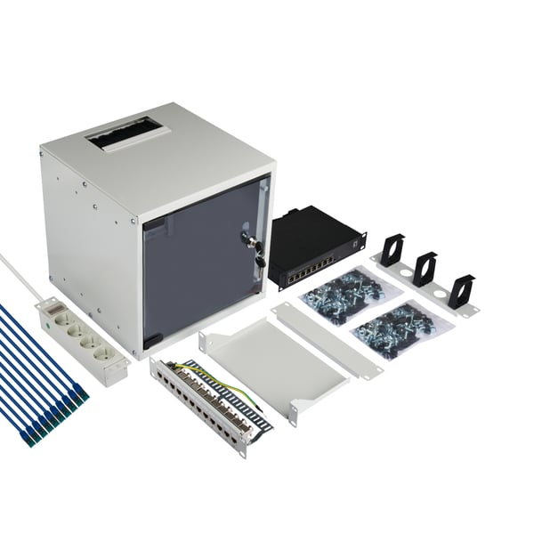 Miniatyrbild 6 av 6: EFB Elektronik WGB-1006GR.30-SET1 rack 6U Väggmonterad rack Grå