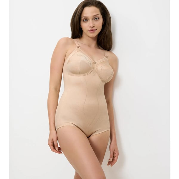 Triumph Doreen + Cotton 01 Bodysuit Beige Bomuld, Elastin, Polyamid, Polyester, Viskose