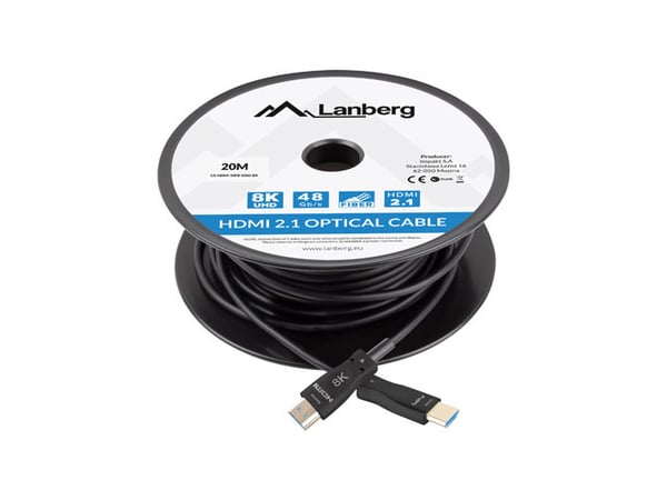 Pikkukuva 2 / 4: Lanberg CA-HDMI-30FB-0200-BK HDMI-kaapeli 20 m HDMI-tyyppi A (vakio) Musta