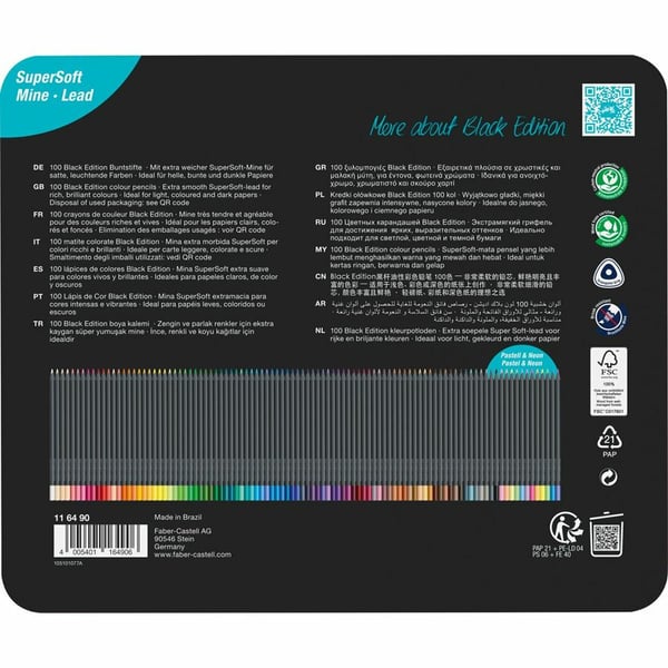 Faber-Castell 116490 värikynä Valikoidut värit 100 kpl