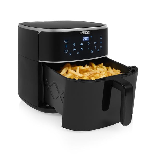 Miniatyrbild 4 av 5: Princess 01.182254.01.001 fritös Single 8 l Fristående 1800 W Varmluftsfritös Svart