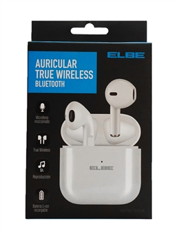 ELBE ABTWS-003-B hörlur och headset Trådlös I öra Musik/vardag Bluetooth Vit