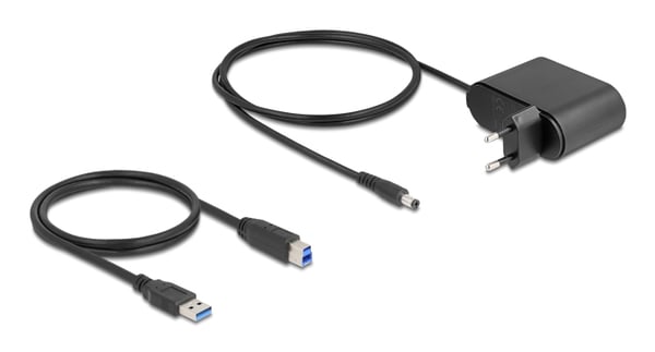 DeLOCK 64332 tallennusaseman telakointiasema USB 3.2 Gen 1 (3.1 Gen 1) Type-B Musta