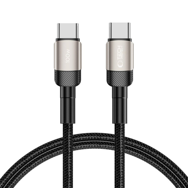 Miniatyrbild 1 av 7: TECH-PROTECT ULTRABOOST EVO TYPE-C KABEL PD100W/5A 100CM TITANIUM