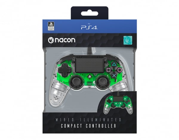 Miniatyrbild 5 av 5: NACON PS4OFCPADCLGREEN spelkonsoler Grön, Transparent USB Spelplatta Analog / Digital PC, PlayStation 4