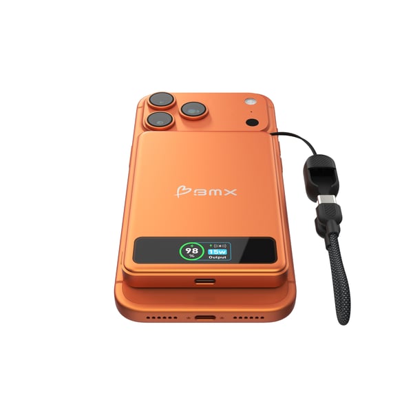 Miniatyrbillede 4 af 5: BMX - Better Mobile Xperience B939-05-OR powerbank Halvfast tilstand 5000 mAh Trådløs opladning Orange