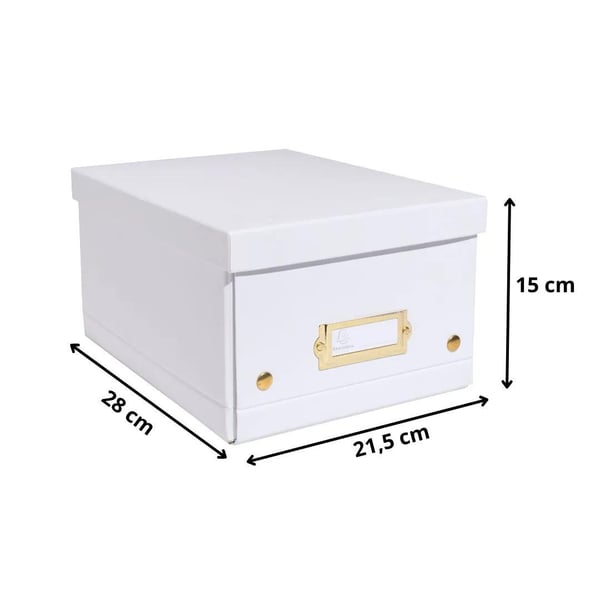 Exacompta 62258E kansioiden säilytyslaatikko Pahvi, Paperi Valkoinen