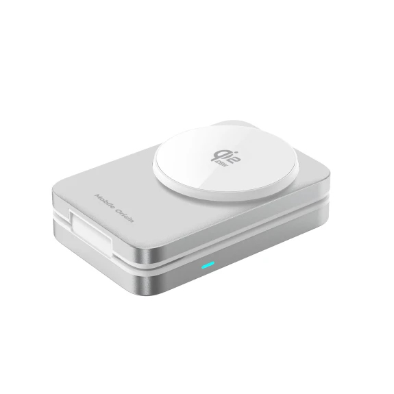 Mobile Origin MO-FCHS-PW35-SLV mobiililaitteen laturi Älypuhelin, Älykello, Kuulokkeet, Kuulokkeet Hopea USB Langaton lataaminen Sisätila