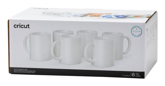 Cricut Blank Kopp Vit Universal 6 styck