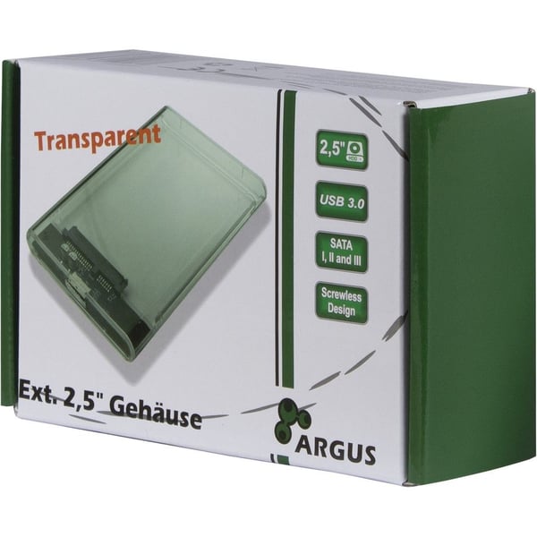 Miniatyrbillede 3 af 4: Inter-Tech GD-25000 HDD kabinet Transparent 2.5"
