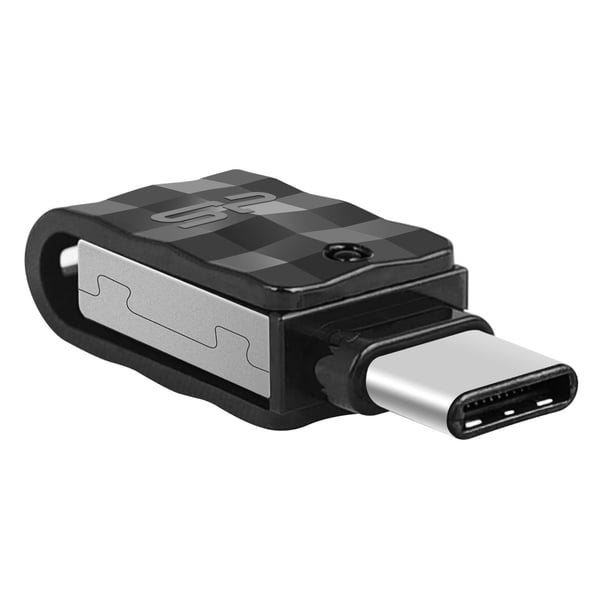 Silicon Power Mobile C31 USB-sticka 64 GB USB Type-A / USB Type-C 3.2 Gen 1 (3.1 Gen 1) Svart, Silver