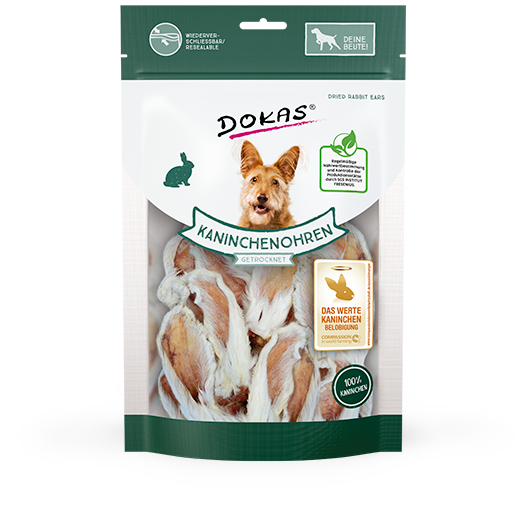 Dokas 203459 godbid til hund og kat Snacks Kanin 100 g