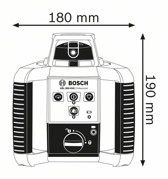 Miniatyrbild 3 av 5: Bosch 0 601 061 700 laserpassare Linjelaser 300 m 532 nm (< 5 mW)