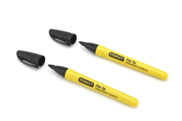 Stanley 0-47-316 markeringspennor Svart 2 styck